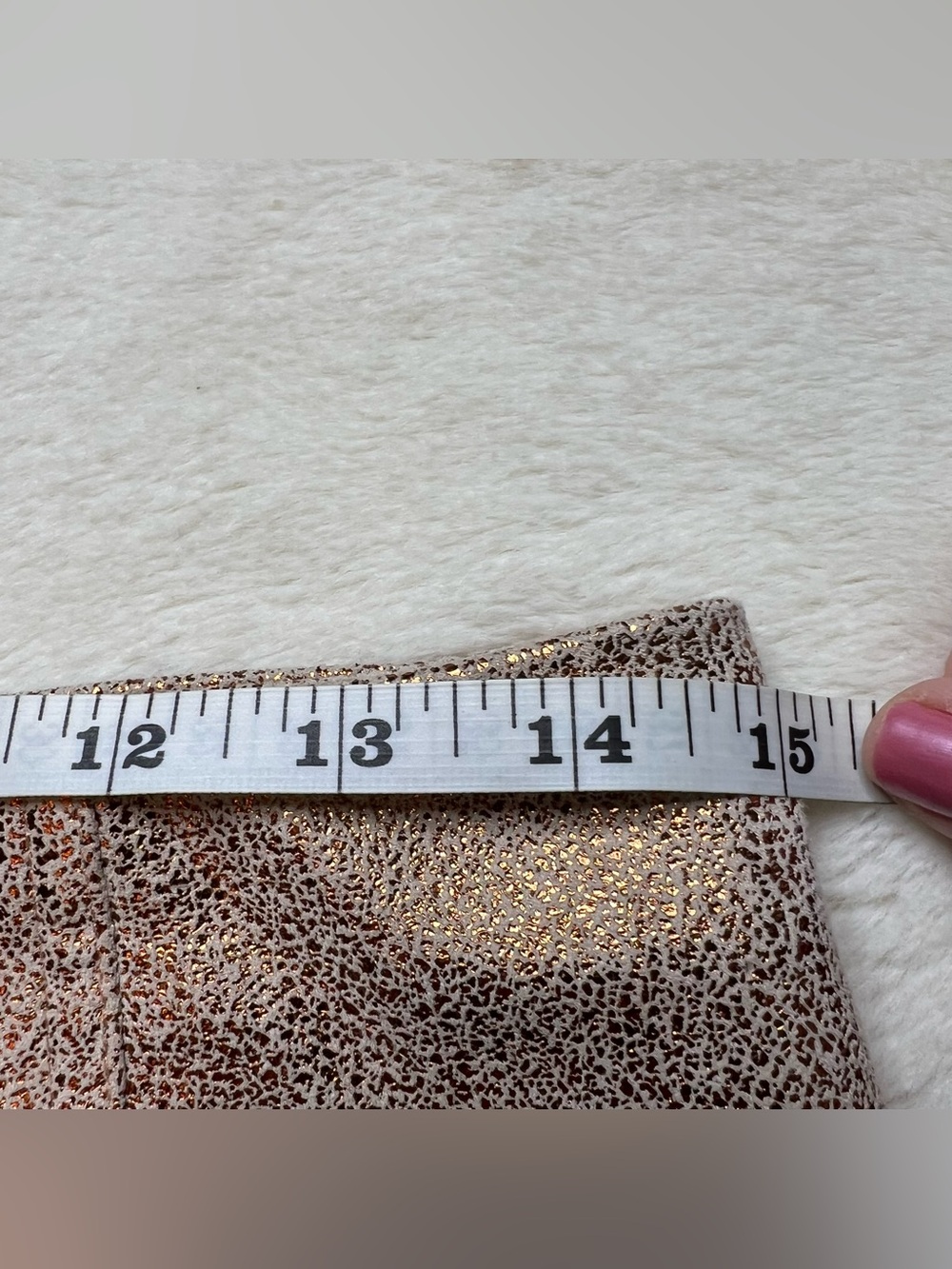 Free People Rose Gold Metallic Faux Leather Mini Skirt Size 6 Bronze Party - Picture 7 of 7